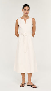Roselle Belted Midi Dress