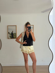 Studio Lace Shorts Light Butter