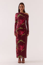 Azalea Longsleeve Dress Vino