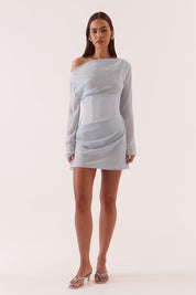 Ada Long Sleeve Mini Whisper Blue