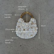Amalfi Pearl Bamboo Bag