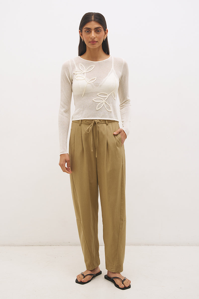 Yasmin Knit Top Cream