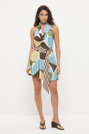 Essence Mini Dress - Abstract Painterly
