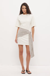 Elki Mini Dress -  Cream Stripe