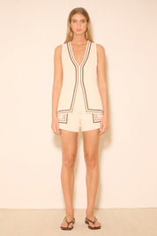 Esplanade Knit Top Cream