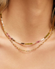 Saffron Gemstone Necklace