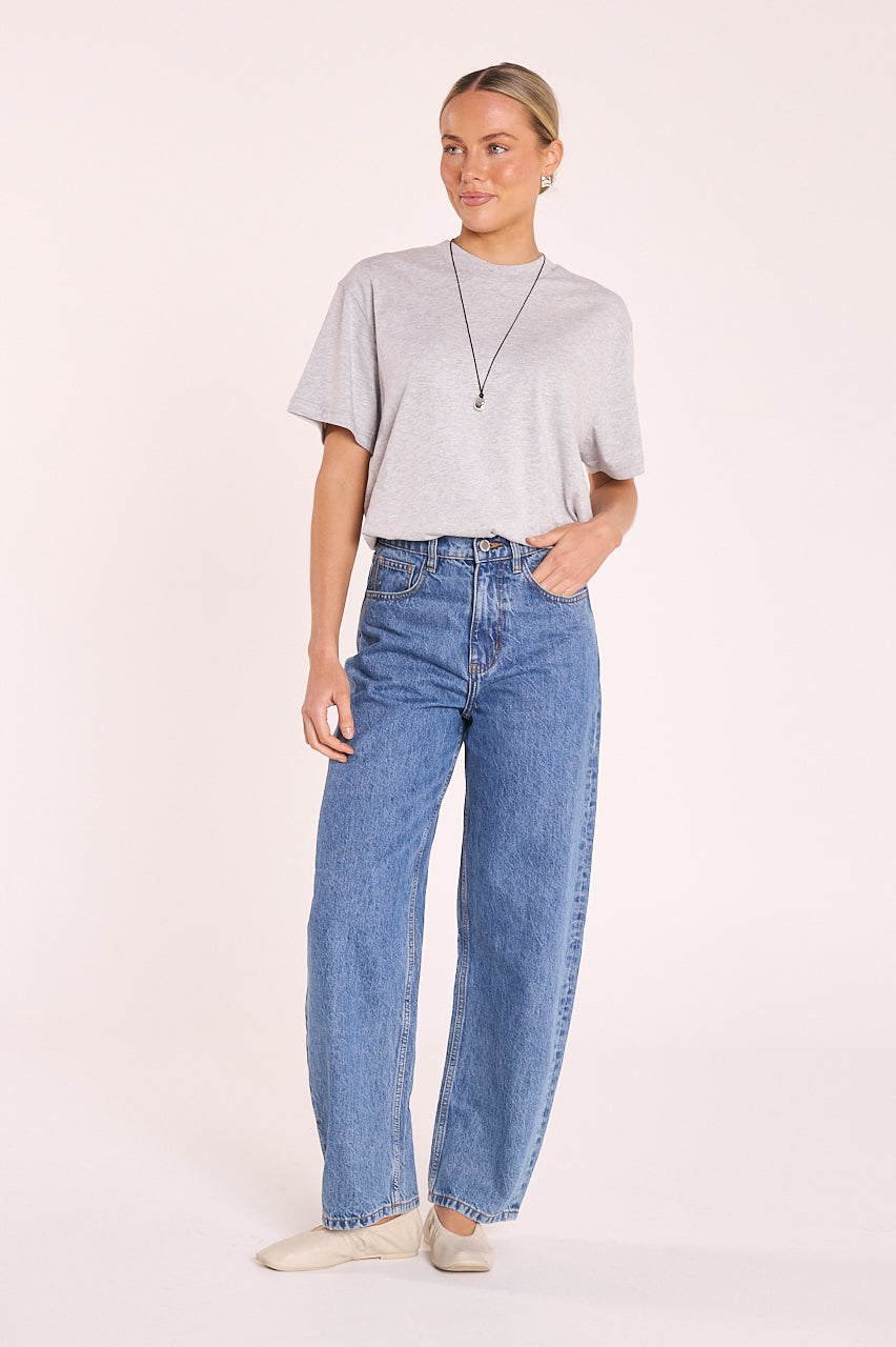 Lola Barrel Jean - Deep Blue