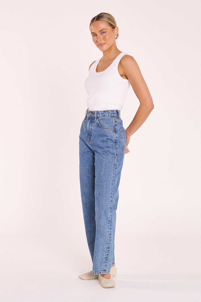Lola Barrel Jean - Deep Blue