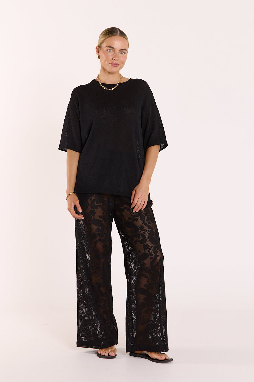 Valerie Pant Black Lace