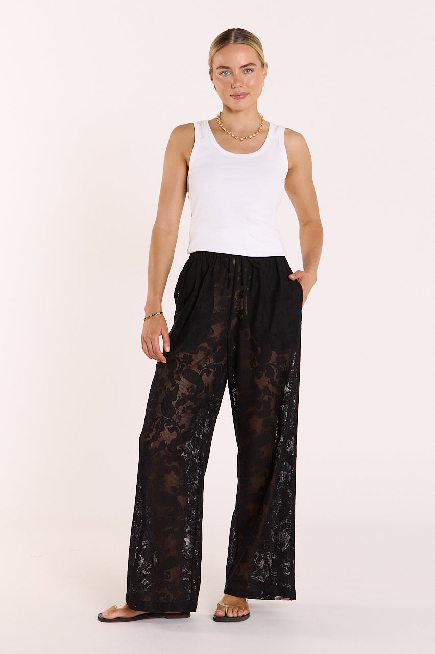 Valerie Pant Black Lace