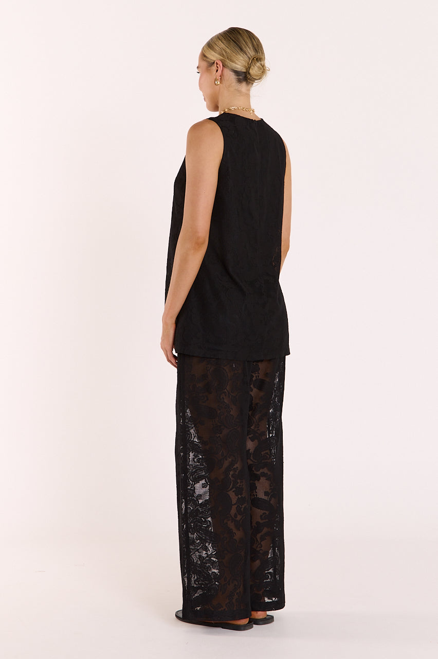 Valerie Pant Black Lace