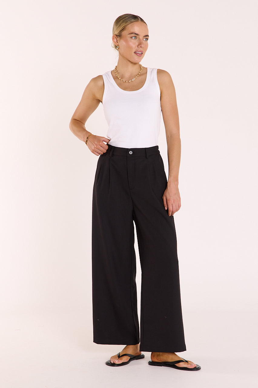Carmen Cropped Pant - Black