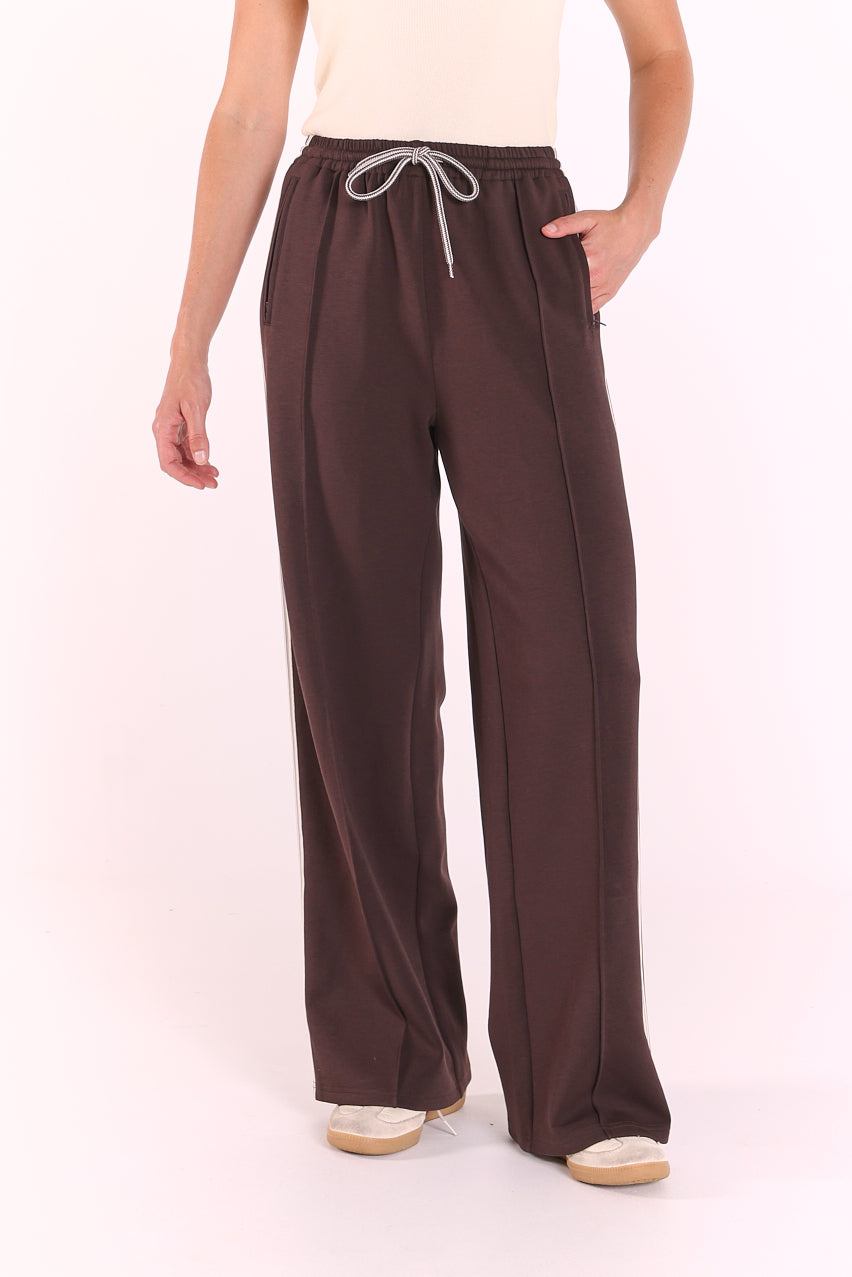 Noah Wide Pant - Luxe Dark Chocolate