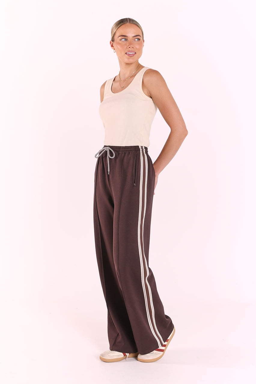 Noah Wide Pant - Luxe Dark Chocolate