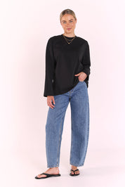 Carter Long Sleeve Tee - Black