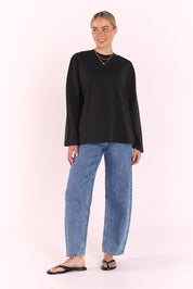 Carter Long Sleeve Tee - Black
