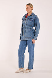 Tate Denim Jacket Deep Blue