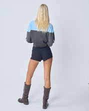 Moto Long Sleeve Tee - Ocean