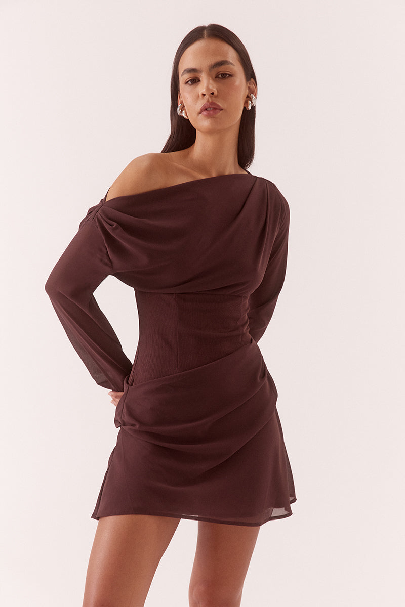 Ada Mini Long Sleeve Chocolate