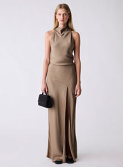 Concourse Maxi Skirt - Truffle