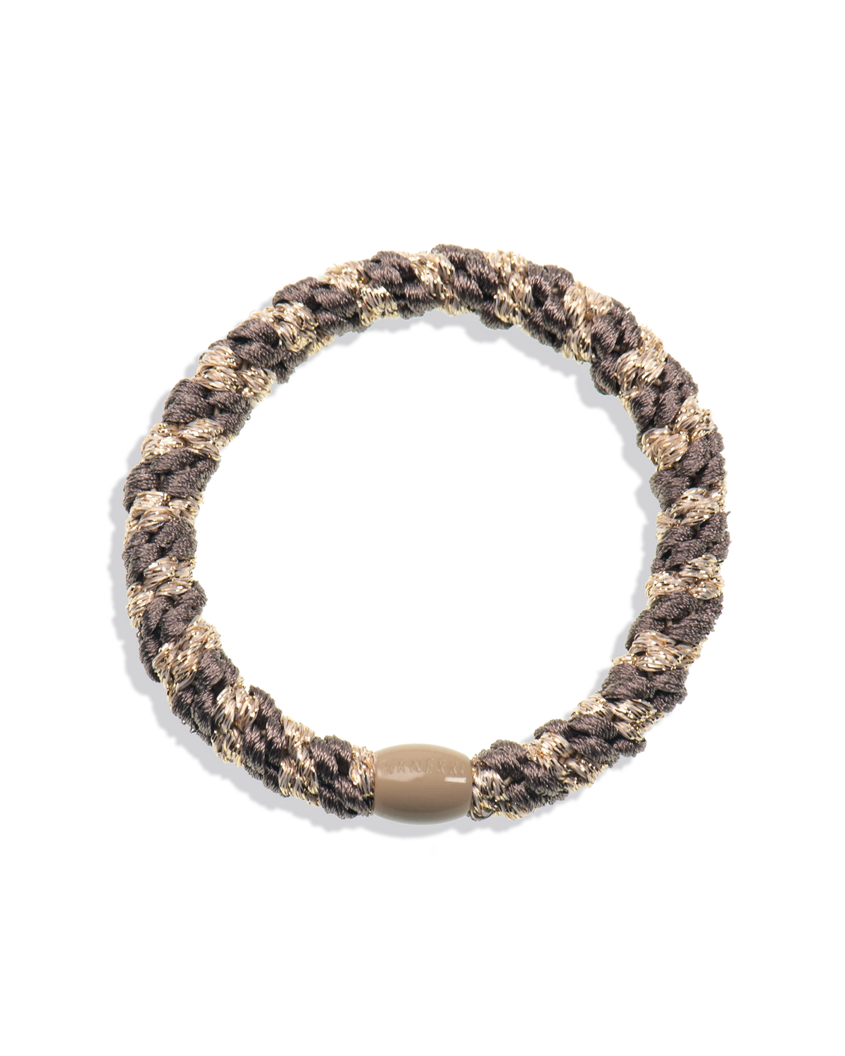 Knekki Mole-Beige Glitter Hair Tie