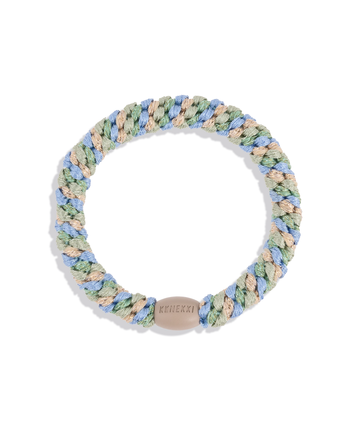 Kknekki Pistacio Sky Blue Glitter Hair Tie