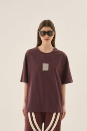 Waves Oversized Tee Chocolate