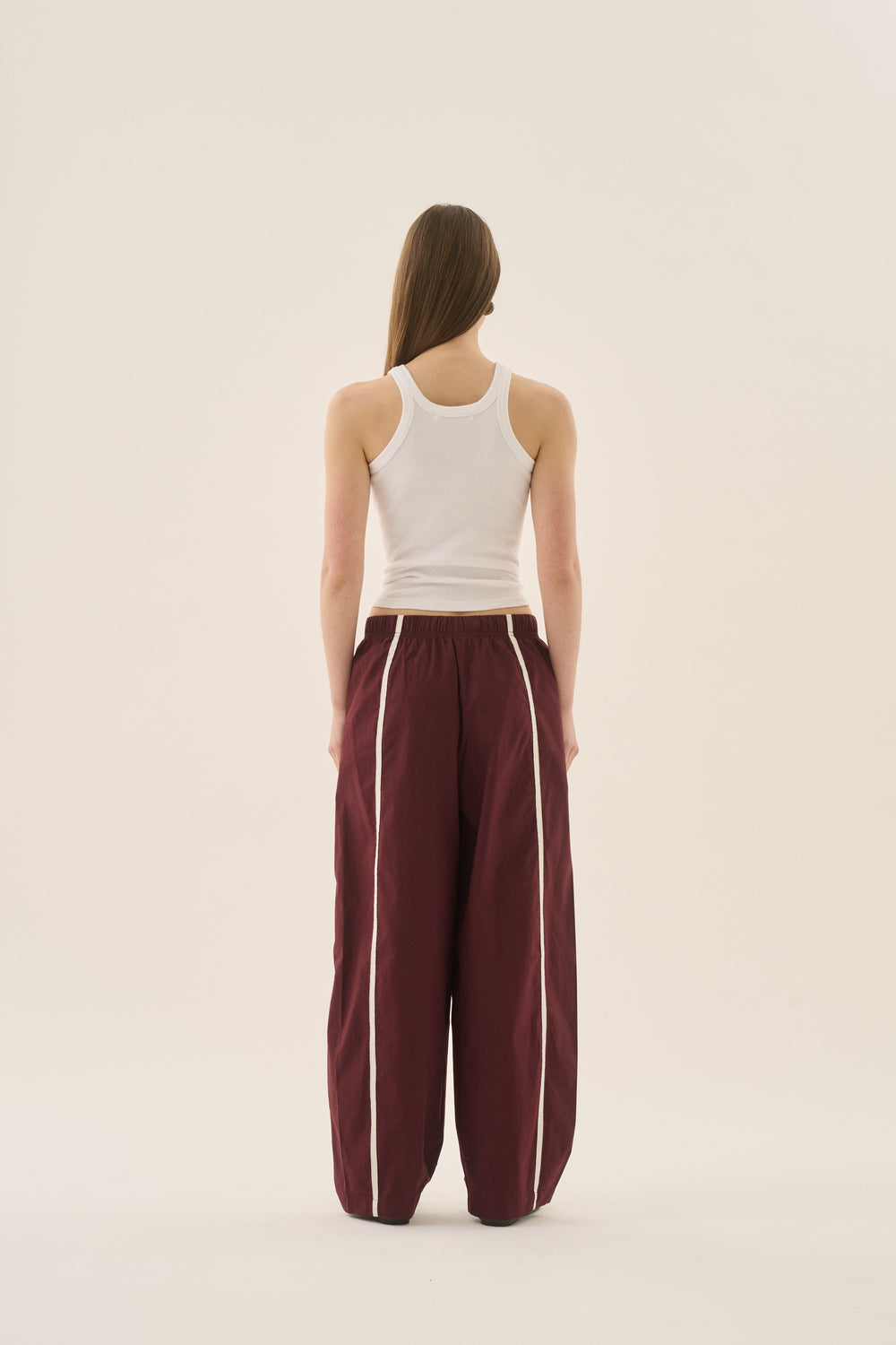 AJ Piping Barrel Pant Chocolate