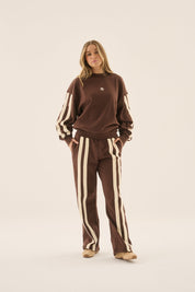 AJ Logo Sweatshirt Chicory Coffee