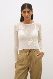 Yasmin Knit Top Cream
