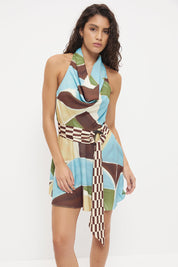 Essence Mini Dress - Abstract Painterly