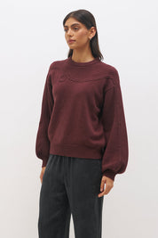 Rowie Knit Jumper Deep Plum