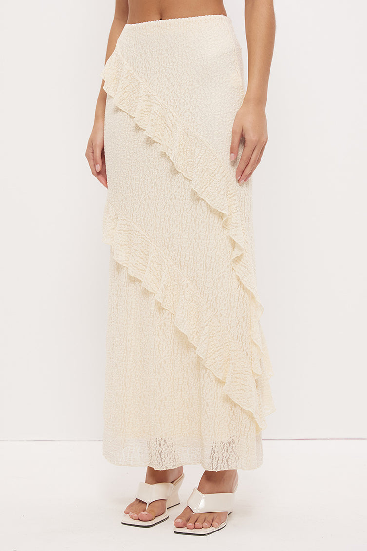 Kira Lace Skirt Ecru