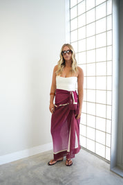 Mia Capri Sarong - Plum