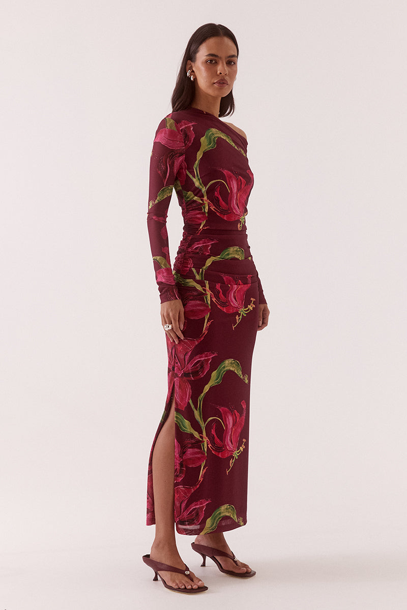 Azalea Longsleeve Dress Vino