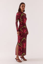 Azalea Longsleeve Dress Vino