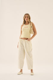 AJ Barrel Pant Coconut