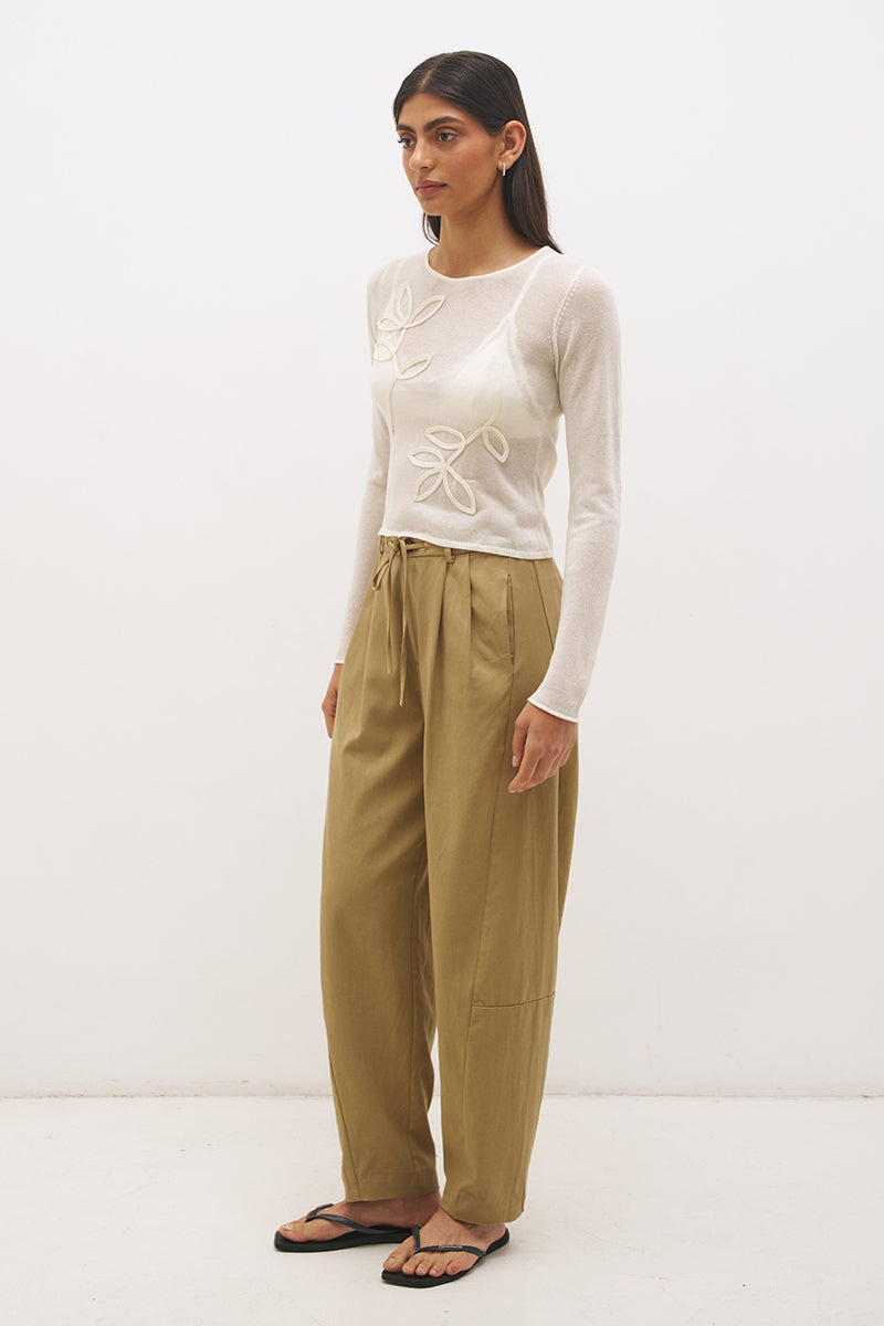 Yasmin Knit Top Cream
