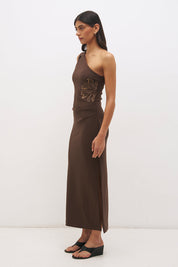 Maya Dress Fudge