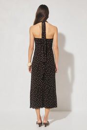 Halston Dress Chocolate Polka Dot