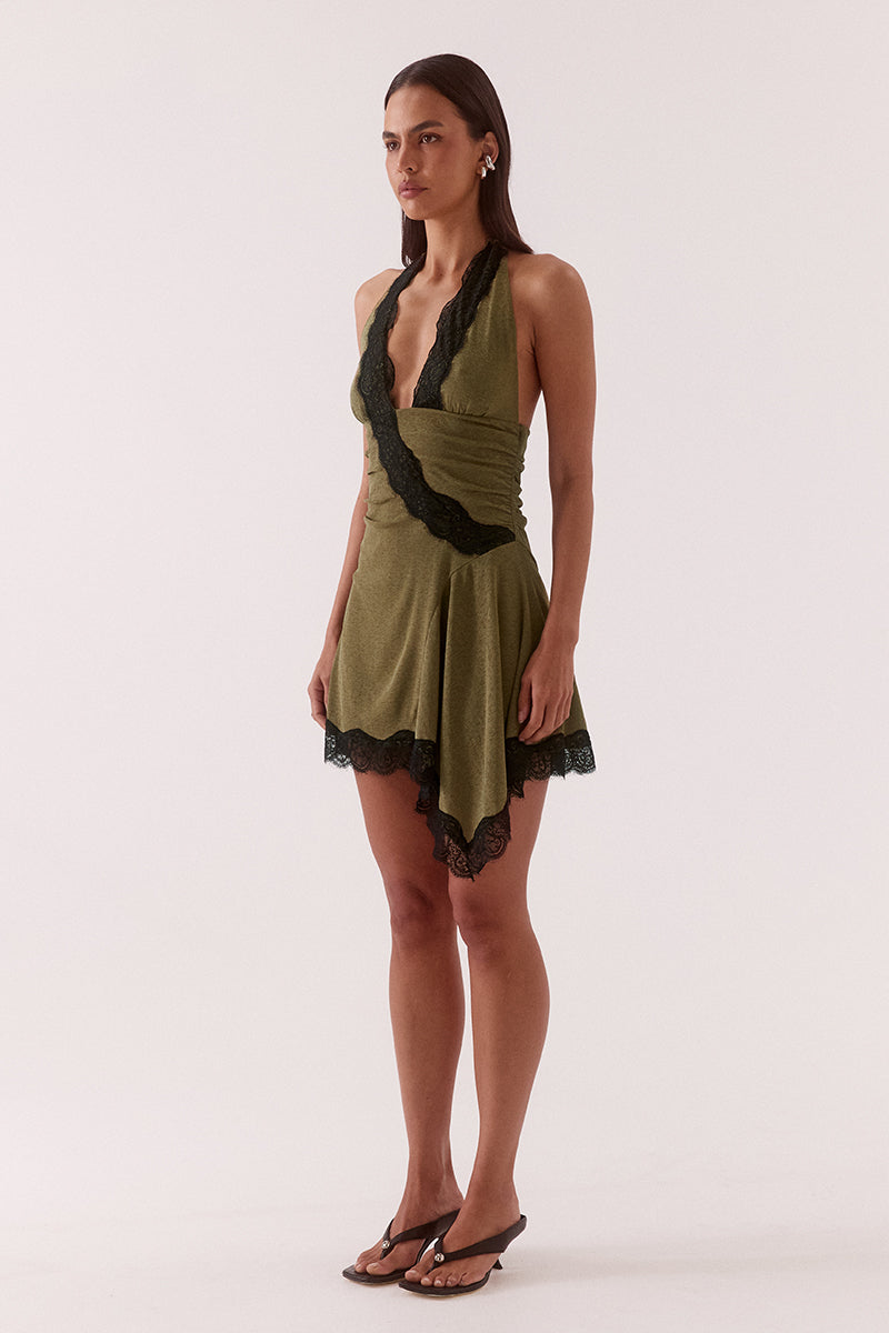 Loni Mini Dress Olive