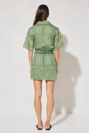 Elowen Mini Dress Nephrite Green