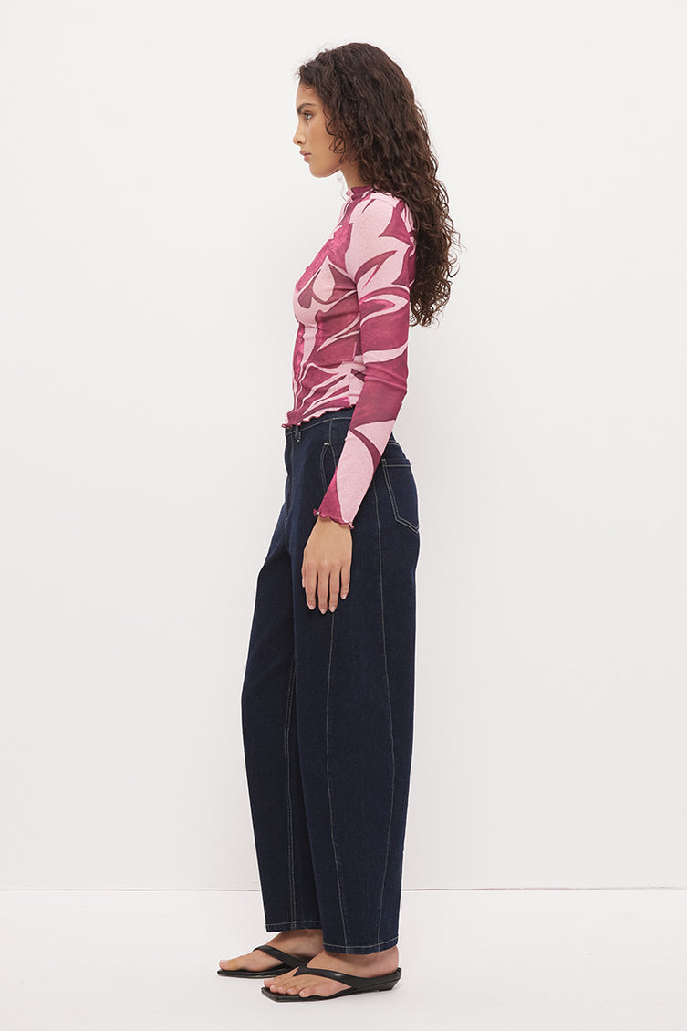Peta Mock Neck Top