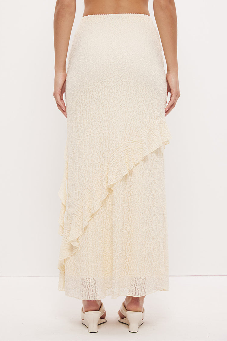 Kira Lace Skirt Ecru