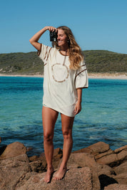 Racer Club Tee Shirt- Butter