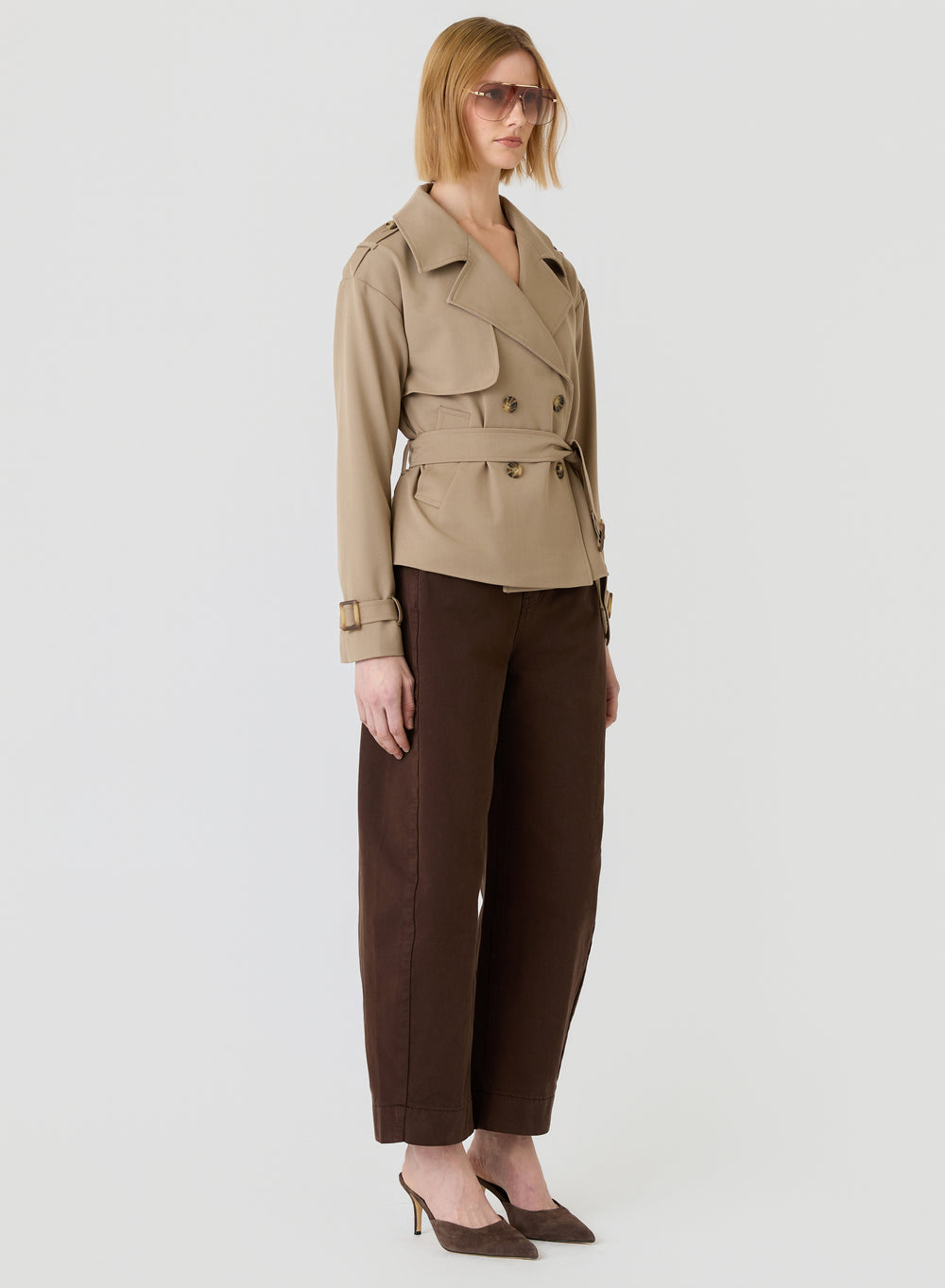 Avenue Cropped Trench Ashwood