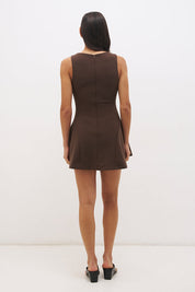 Maya Mini Dress Fudge