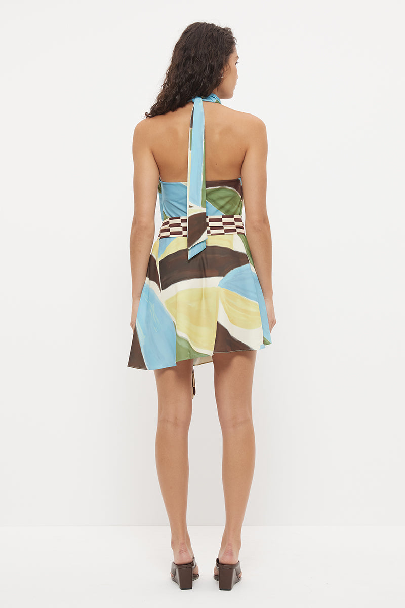 Essence Mini Dress - Abstract Painterly