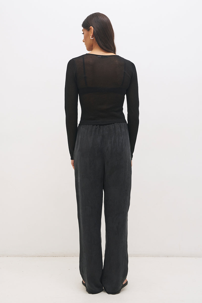 Yasmin Knit Top Black
