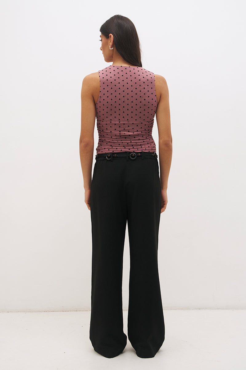 Sonata Spot Top Rosewood And Black